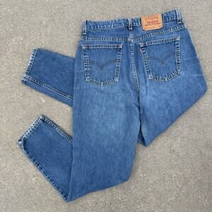 Vintage 90’s Levi's 512 Slim Fit Tapered Leg Mom Blue Jeans Stone Washed 14 Reg